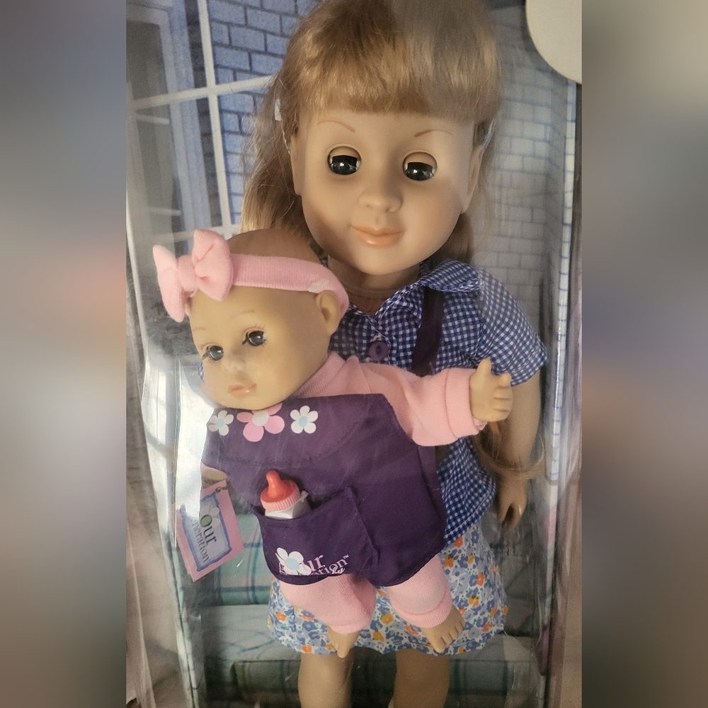 NEW IN BOX Our Generation Babysitter Doll with Baby.  Mallory - Picture 2 of 6